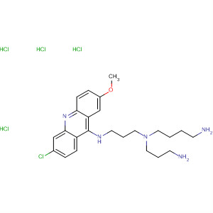 1,4-Butanediamine, N-(3-aminopropyl)-N-[3-[(6-chloro-2-methoxy-9-acridinyl)amino]propyl]-, tetrahydrochloride