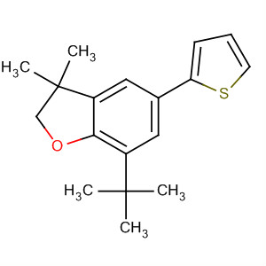 Molecular Structure of 194592-43-3 (Benzofuran, 7-(1,1-dimethylethyl)-2,3-dihydro-3,3-dimethyl-5-(2-thienyl)-)