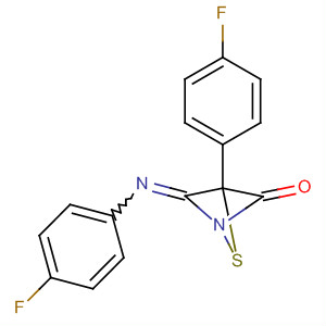 1,3-Thiazetidin-2-one, 3-(4-fluorophenyl)-4-[(4-fluorophenyl)imino]-