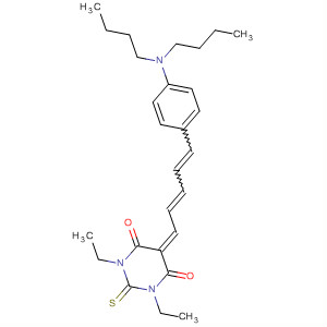4,6(1H,5H)-Pyrimidinedione, 5-[5-[4-(dibutylamino)phenyl]-2,4-pentadienylidene]-1,3-diethyldihydro-2 -thioxo-