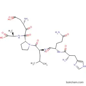 Molecular Structure of 194653-03-7 (L-Alanine, L-histidyl-L-glutaminyl-L-leucyl-L-a-aspartyl-L-prolyl-)