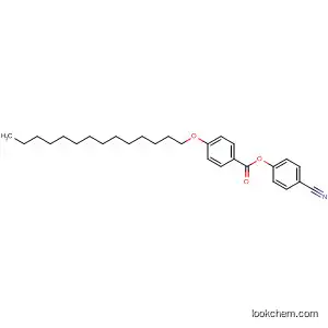 Molecular Structure of 194662-94-7 (Benzoic acid, 4-(tetradecyloxy)-, 4-cyanophenyl ester)