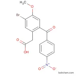 Molecular Structure of 194671-62-0 (Benzeneacetic acid, 5-bromo-4-methoxy-2-(4-nitrobenzoyl)-)