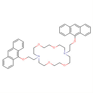Molecular Structure of 194712-91-9 (1,4,10,13-Tetraoxa-7,16-diazacyclooctadecane,
7,16-bis[2-(9-anthracenyloxy)ethyl]-)