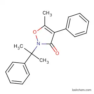 Molecular Structure of 194734-66-2 (3(2H)-Isoxazolone, 5-methyl-2-(1-methyl-1-phenylethyl)-4-phenyl-)
