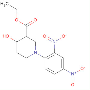 3-Piperidinecarboxylic acid, 1-(2,4-dinitrophenyl)-4-hydroxy-, ethyl ester, cis-