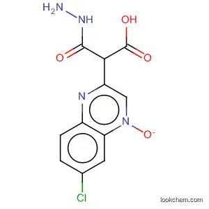 Molecular Structure of 194808-32-7 (Acetic acid, 2-(6-chloro-4-oxido-2-quinoxalinyl)-2-methylhydrazide)