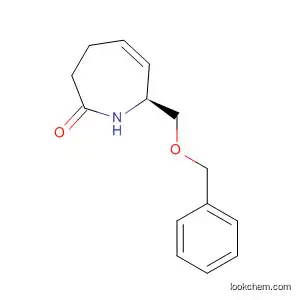 Molecular Structure of 194876-60-3 (2H-Azepin-2-one, 1,3,4,7-tetrahydro-7-[(phenylmethoxy)methyl]-, (7S)-)