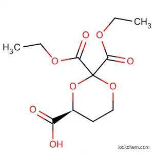 Molecular Structure of 194922-26-4 (1,3-Dioxane-2,2,4-tricarboxylic acid, 2,2-diethyl ester, (S)-)