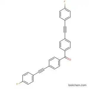 Molecular Structure of 194936-18-0 (Methanone, bis[4-[(4-fluorophenyl)ethynyl]phenyl]-)