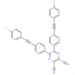 2,3-Pyrazinedicarbonitrile, 5,6-bis[4-[(4-fluorophenyl)ethynyl]phenyl]-