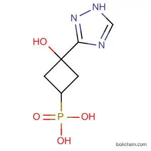 Molecular Structure of 194999-09-2 (Phosphonic acid, [3-hydroxy-3-(1H-1,2,4-triazol-3-yl)cyclobutyl]-, cis-)