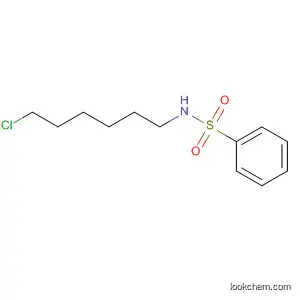 Molecular Structure of 195003-61-3 (Benzenesulfonamide, N-(6-chlorohexyl)-)