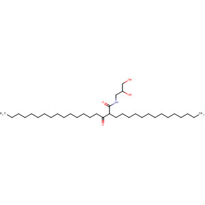 Molecular Structure of 195054-32-1 (Octadecanamide, N-(2,3-dihydroxypropyl)-3-oxo-2-tetradecyl-)
