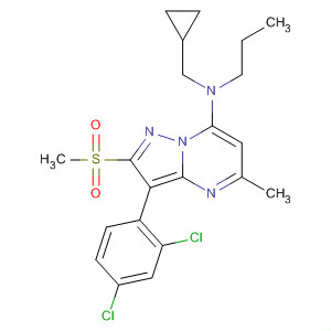 Pyrazolo[1,5-a]pyrimidin-7-amine, N-(cyclopropylmethyl)-3-(2,4-dichlorophenyl)-5-methyl-2-(methylsulfonyl) -N-propyl-
