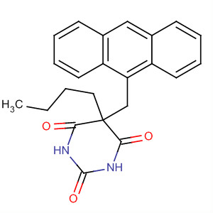 Molecular Structure of 195064-30-3 (2,4,6(1H,3H,5H)-Pyrimidinetrione, 5-(9-anthracenylmethyl)-5-butyl-)