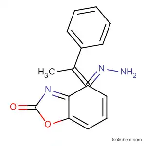 Molecular Structure of 195144-46-8 (2(3H)-Benzoxazolone, (1-phenylethylidene)hydrazone)