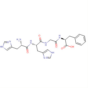 Molecular Structure of 195152-00-2 (L-Phenylalanine, L-histidyl-L-histidylglycyl-)