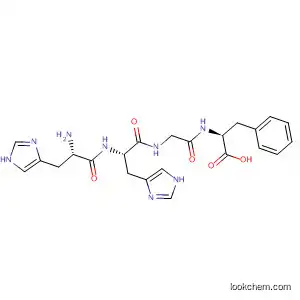 Molecular Structure of 195152-00-2 (L-Phenylalanine, L-histidyl-L-histidylglycyl-)