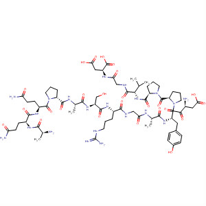 Molecular Structure of 195153-80-1 (L-Aspartic acid,
L-alanyl-L-glutaminyl-L-glutaminyl-L-prolyl-L-alanyl-L-seryl-L-arginylglycyl-L-
alanyl-L-a-aspartyl-L-tyrosyl-L-prolyl-L-prolyl-L-valylglycyl-)