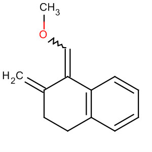 Molecular Structure of 195155-22-7 (Naphthalene, 1,2,3,4-tetrahydro-1-(methoxymethylene)-2-methylene-)
