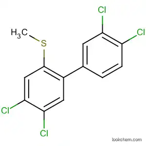 Molecular Structure of 195209-19-9 (1,1'-Biphenyl, 3',4,4',5-tetrachloro-2-(methylthio)-)