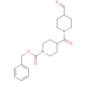 Molecular Structure of 195245-72-8 (1-Piperidinecarboxylic acid, 4-[(4-formyl-1-piperidinyl)carbonyl]-,
phenylmethyl ester)