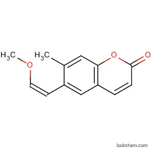 Molecular Structure of 195259-91-7 (2H-1-Benzopyran-2-one, 6-(2-methoxyethenyl)-7-methyl-, (Z)-)