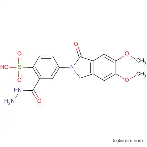Molecular Structure of 195316-54-2 (Benzenesulfonic acid,
4-(1,3-dihydro-5,6-dimethoxy-1-oxo-2H-isoindol-2-yl)-, hydrazide)