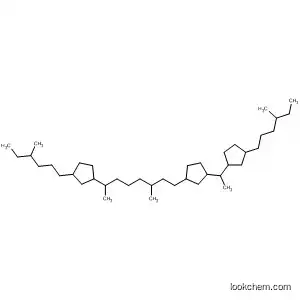 Molecular Structure of 195319-90-5 (Cyclopentane,
1-[1-[3-(4-methylhexyl)cyclopentyl]ethyl]-3-[3-methyl-7-[3-(4-methylhexyl)
cyclopentyl]octyl]-)