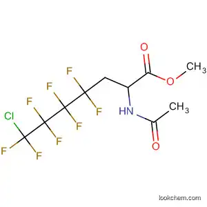 Molecular Structure of 195373-87-6 (Heptanoic acid, 2-(acetylamino)-7-chloro-4,4,5,5,6,6,7,7-octafluoro-,
methyl ester)
