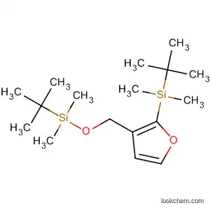 Molecular Structure of 117658-08-9 (Silane,
(1,1-dimethylethyl)[[2-[(1,1-dimethylethyl)dimethylsilyl]-3-furanyl]methoxy]
dimethyl-)