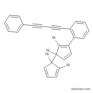 Molecular Structure of 12149-90-5 (Nickel,
[1,1'-(1,3-butadiyne-1,4-diyl)bis[benzene]]di-2,4-cyclopentadien-1-yldi-)