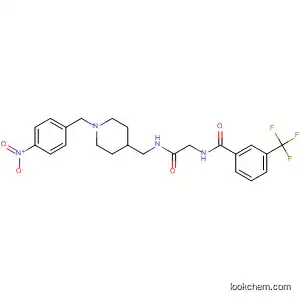 Molecular Structure of 226235-19-4 (Benzamide,
N-[2-[[[1-[(4-nitrophenyl)methyl]-4-piperidinyl]methyl]amino]-2-oxoethyl]-
3-(trifluoromethyl)-)