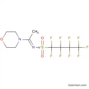 Molecular Structure of 292165-43-6 (Morpholine, 4-[1-[[(nonafluorobutyl)sulfonyl]imino]ethyl]-)