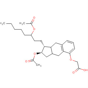 Molecular Structure of 299399-70-5 (Acetic acid,
[[(1R,2R)-2-(acetyloxy)-1-[3-(acetyloxy)octyl]-2,3,3a,4,9,9a-hexahydro-1
H-benz[f]inden-5-yl]oxy]-)