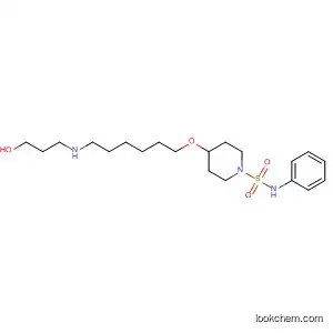 Molecular Structure of 403800-72-6 (1-Piperidinesulfonamide,
4-[[6-[(3-hydroxypropyl)amino]hexyl]oxy]-N-phenyl-)