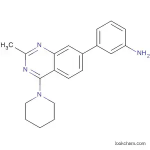 Benzenamine, 3-[2-methyl-4-(1-piperidinyl)-7-quinazolinyl]-