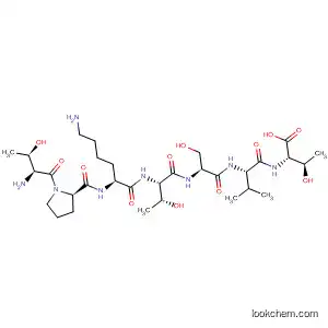 Molecular Structure of 404334-08-3 (L-Threonine, L-threonyl-L-prolyl-L-lysyl-L-threonyl-L-seryl-L-valyl-)