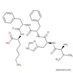 Molecular Structure of 404362-58-9 (L-Lysine, L-valyl-L-histidyl-L-phenylalanyl-L-phenylalanyl-)