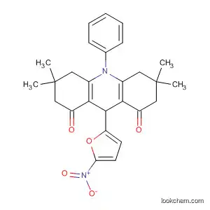 Molecular Structure of 404574-74-9 (1,8(2H,5H)-Acridinedione,
3,4,6,7,9,10-hexahydro-3,3,6,6-tetramethyl-9-(5-nitro-2-furanyl)-10-phen
yl-)