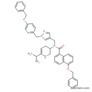 1-Naphthalenecarboxamide,
1,2,3,4-tetrahydro-N-[6-(1-methylethyl)-3-pyridinyl]-5-(phenylmethoxy)-N
-[[1-[[5-(phenylmethoxy)-2-pyridinyl]methyl]-1H-pyrazol-4-yl]methyl]-