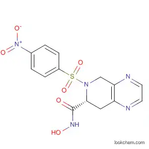 Molecular Structure of 405162-57-4 (Pyrido[3,4-b]pyrazine-7-carboxamide,
5,6,7,8-tetrahydro-N-hydroxy-6-[(4-nitrophenyl)sulfonyl]-, (7R)-)