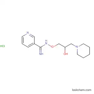 Molecular Structure of 459809-32-6 (3-Pyridinecarboximidamide, N-[2-hydroxy-3-(1-piperidinyl)propoxy]-,
monohydrochloride)