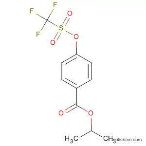 Molecular Structure of 475585-05-8 (Benzoic acid, 4-[[(trifluoromethyl)sulfonyl]oxy]-, 1-methylethyl ester)