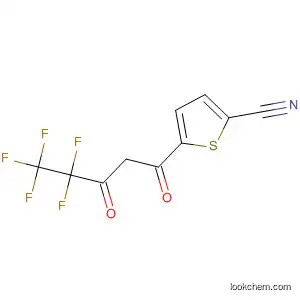 Molecular Structure of 591727-04-7 (2-Thiophenecarbonitrile, 5-(4,4,5,5,5-pentafluoro-1,3-dioxopentyl)-)
