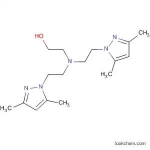 Molecular Structure of 591732-94-4 (Ethanol, 2-[bis[2-(3,5-dimethyl-1H-pyrazol-1-yl)ethyl]amino]-)