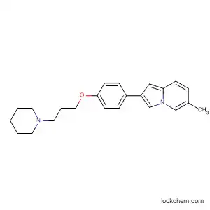 Molecular Structure of 592466-60-9 (Indolizine, 6-methyl-2-[4-[3-(1-piperidinyl)propoxy]phenyl]-)