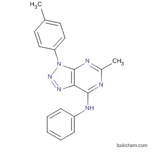 Molecular Structure of 592520-91-7 (3H-1,2,3-Triazolo[4,5-d]pyrimidin-7-amine,
5-methyl-3-(4-methylphenyl)-N-phenyl-)