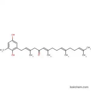 Molecular Structure of 592533-83-0 (2,6,10,14-Hexadecatetraen-5-one,
1-(2,5-dihydroxy-3-methylphenyl)-3,7,11,15-tetramethyl-, (2E,6E,10E)-)